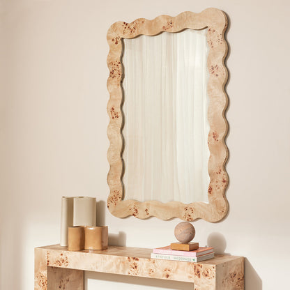 Carmella Burlwood Wall Mirror (80 x 120cm)