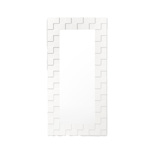 Checked Mirror (Snow)