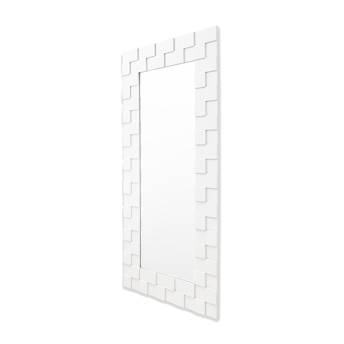 Checked Mirror (Snow)