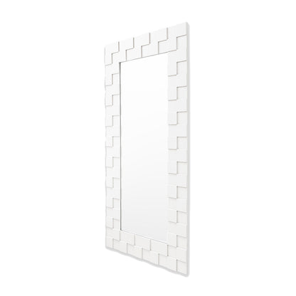 Checked Mirror (Snow)