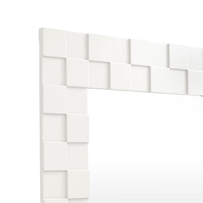 Checked Mirror (Snow)