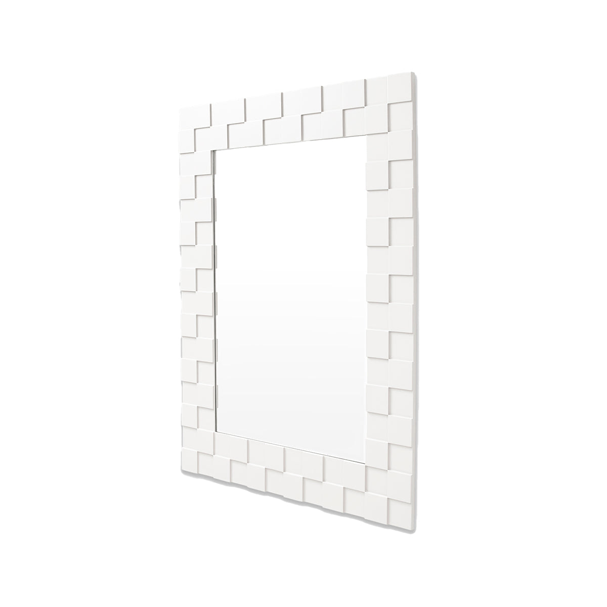 Checked Mirror (Snow)