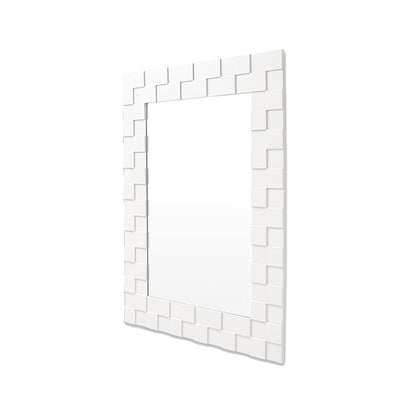 Checked Mirror (Snow)
