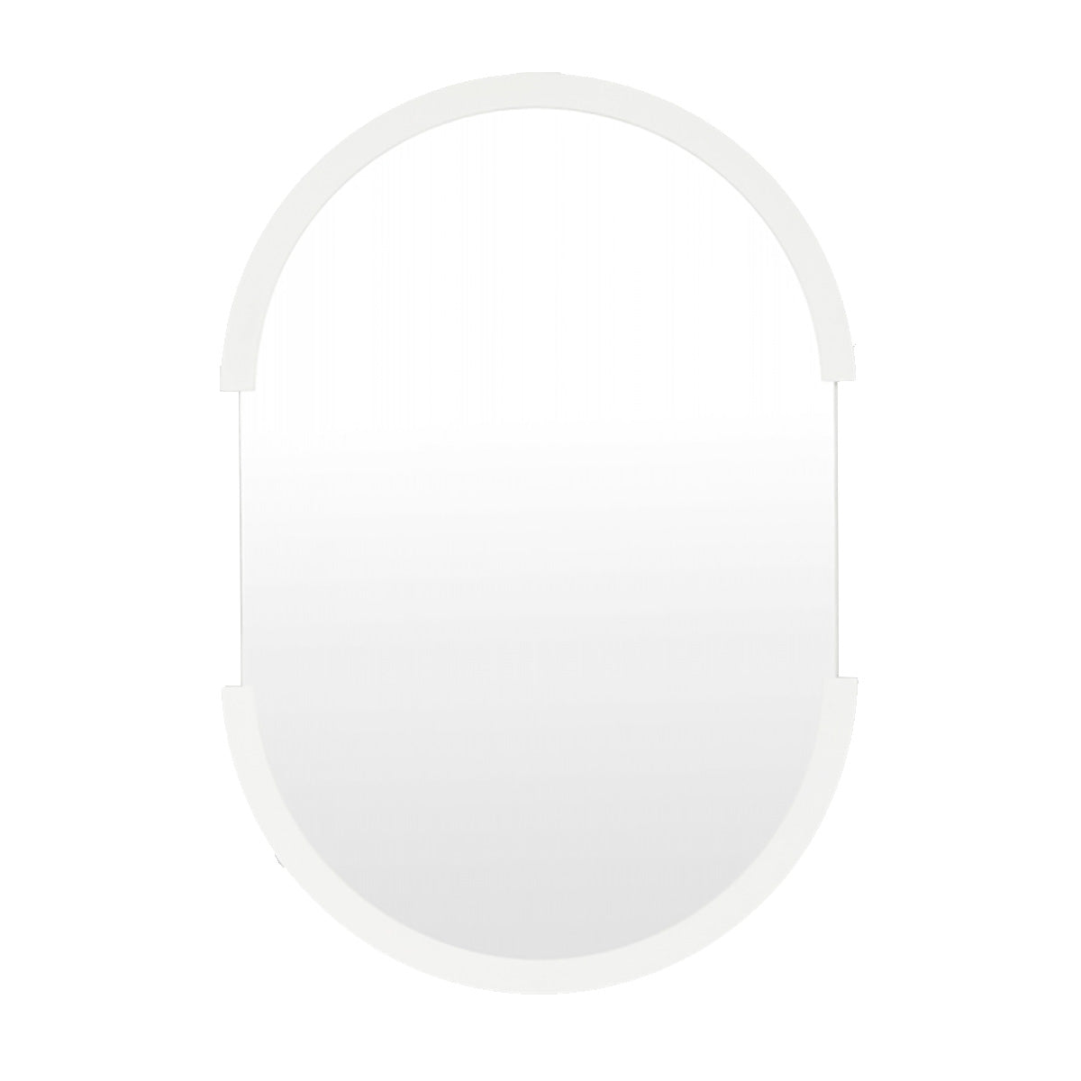 Dawn Oval Mirror (Bright White)