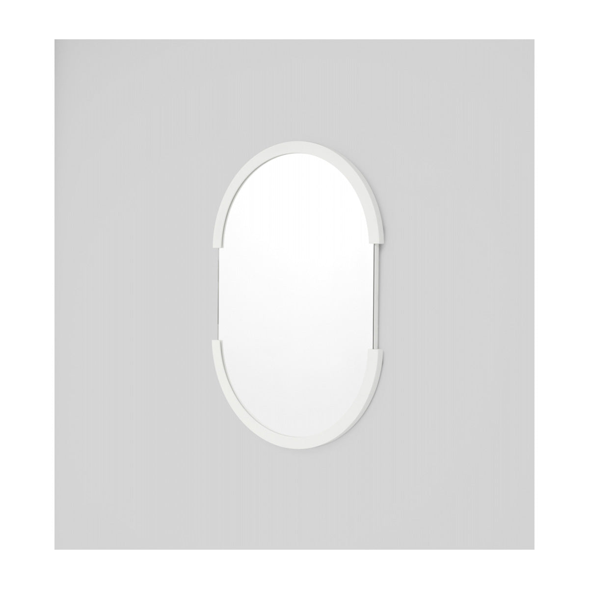 Dawn Oval Mirror (Bright White)