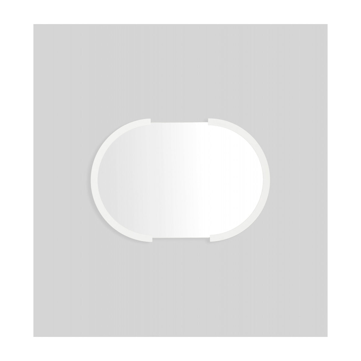 Dawn Oval Mirror (Bright White)