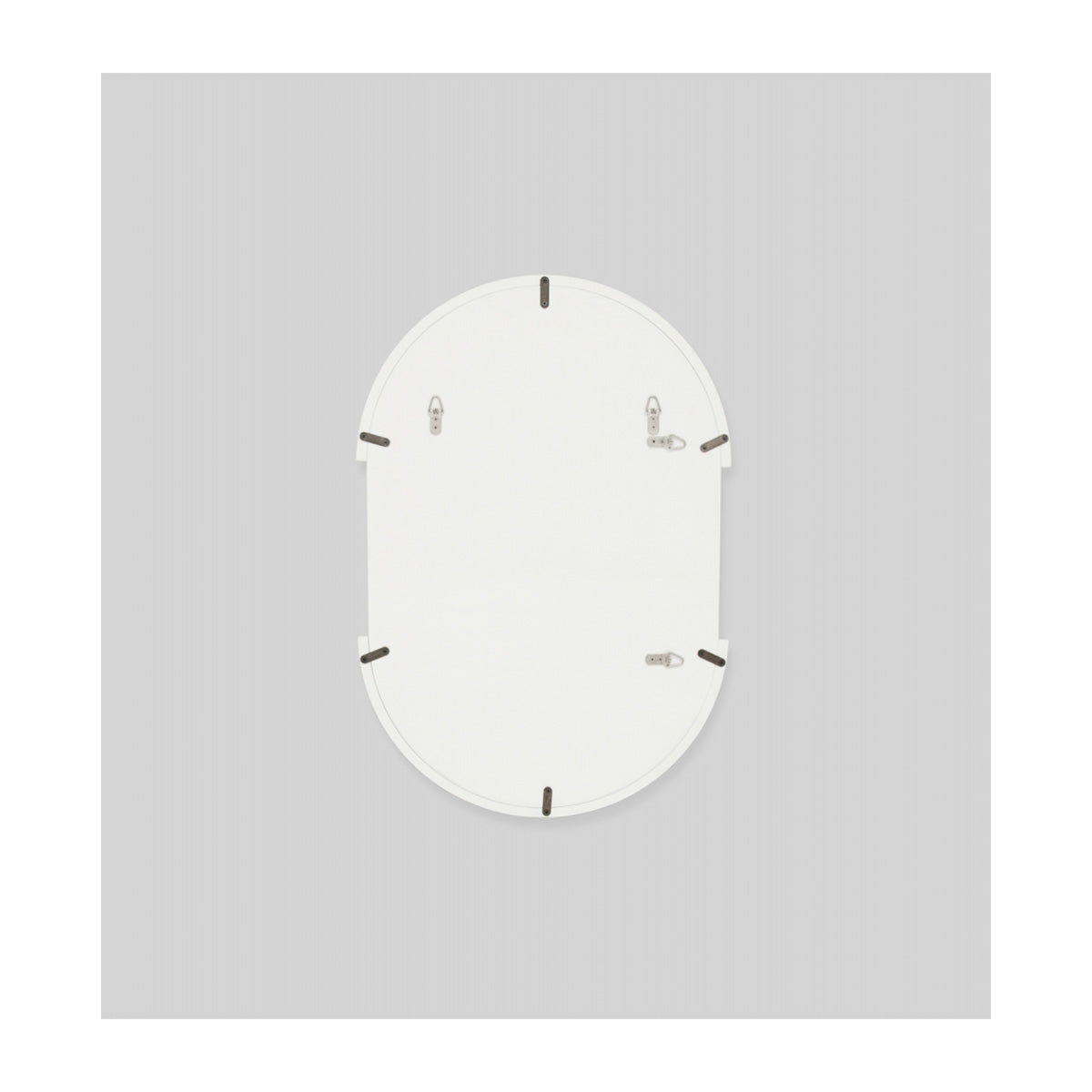 Dawn Oval Mirror (Bright White)