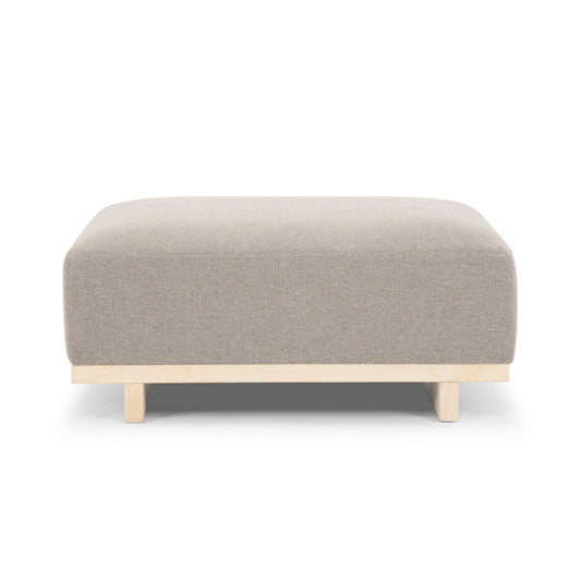 Aya Fabric Ottoman (Oak)