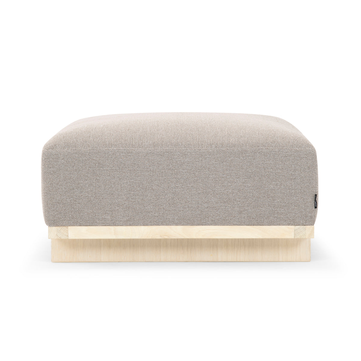 Aya Fabric Ottoman (Oak)