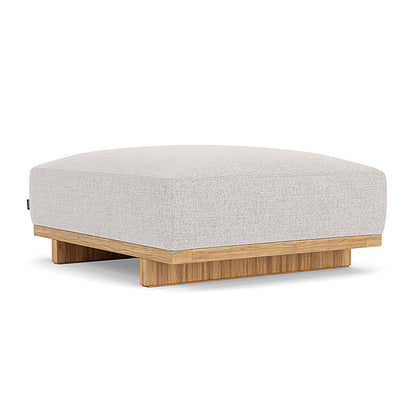 Aya Fabric Ottoman (Oak)