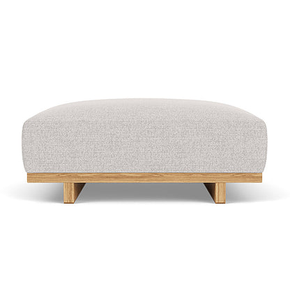 Aya Fabric Ottoman (Oak)