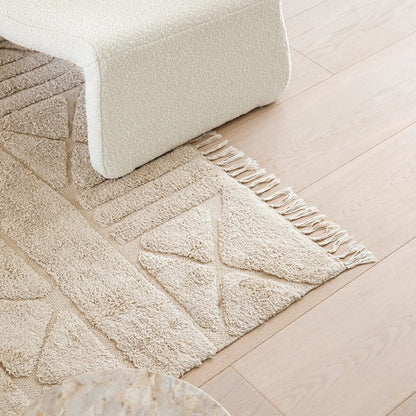 Coco Tribal Textured Washable Shag Rug