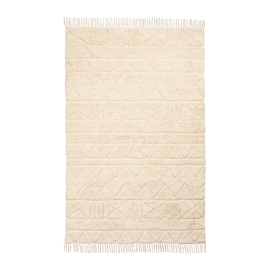 Coco Tribal Textured Washable Shag Rug