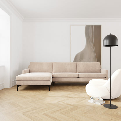 Astha Fabric Left Chaise Sofa