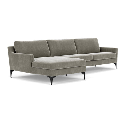 Astha Fabric Left Chaise Sofa