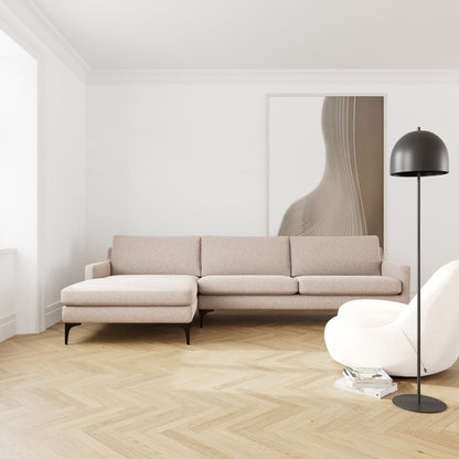 Astha Fabric Left Chaise Sofa