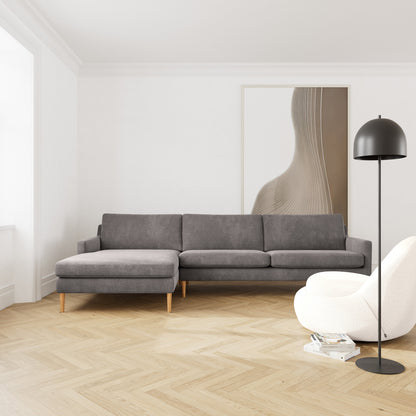 Astha Fabric Left Chaise Sofa