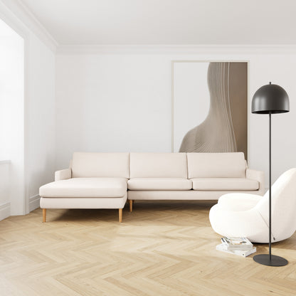 Astha Fabric Left Chaise Sofa