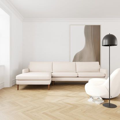 Astha Fabric Left Chaise Sofa