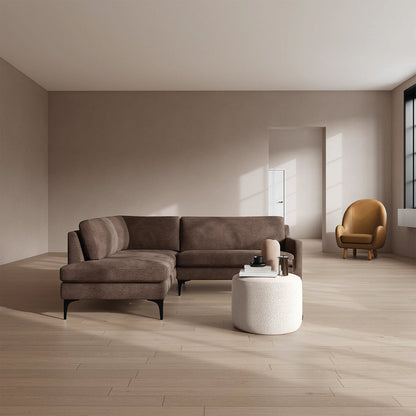 Astha Fabric Left Corner Sofa