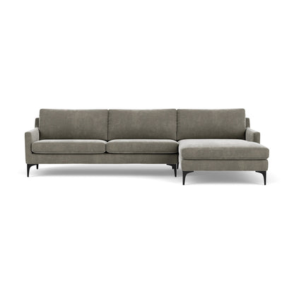Astha Fabric Right Chaise Sofa