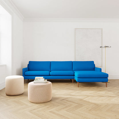 Astha Fabric Right Chaise Sofa