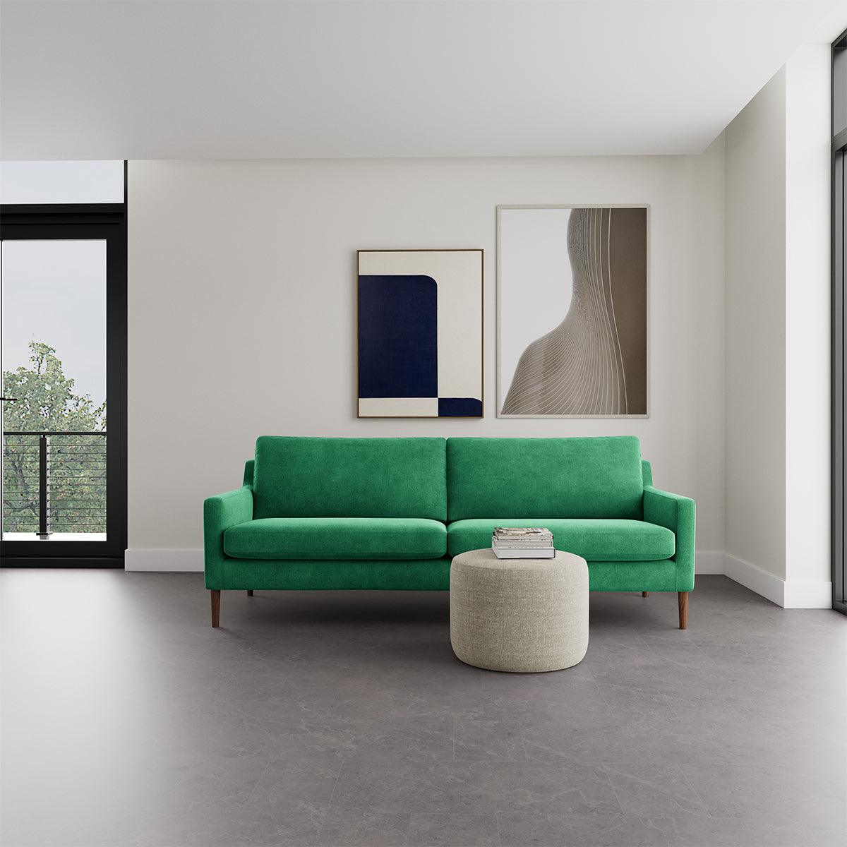 Astha Fabric 3 Seater Sofa