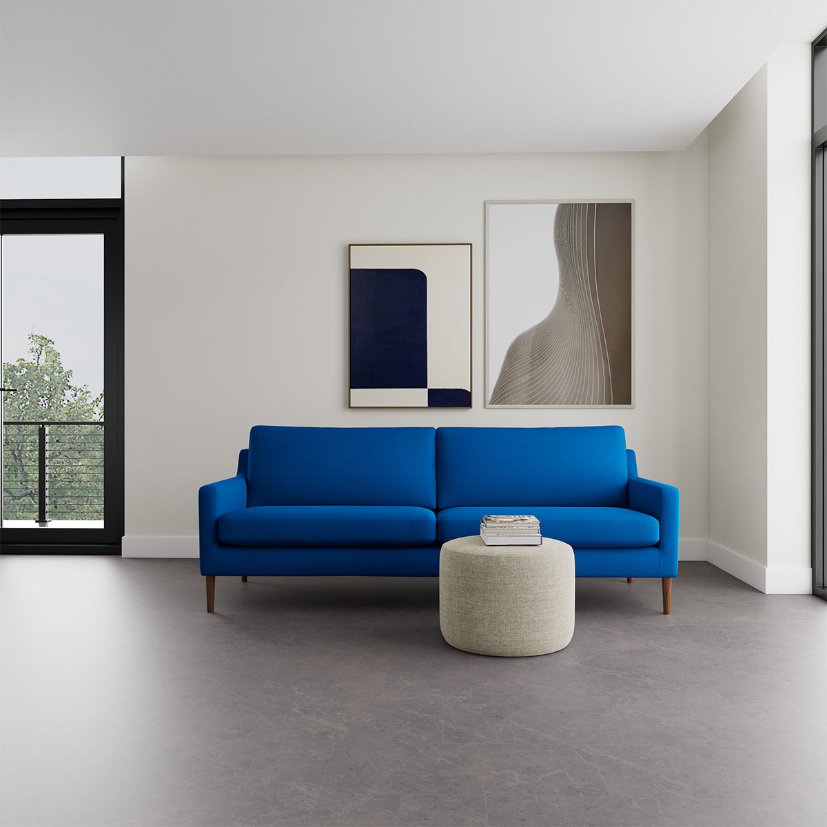 Astha Fabric 3 Seater Sofa