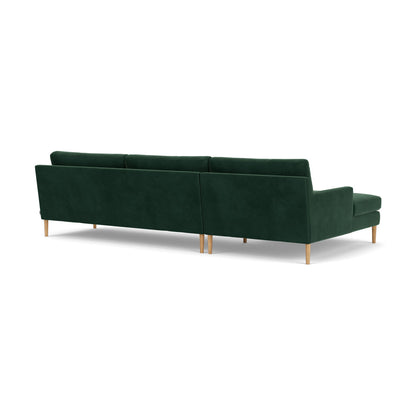 Astha Velvet Left Chaise Sofa