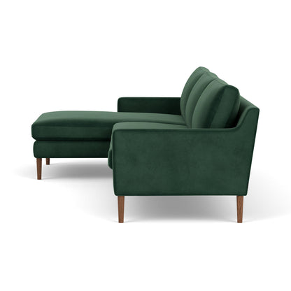 Astha Velvet Left Chaise Sofa