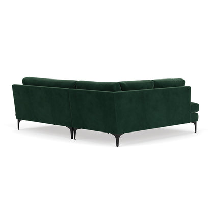 Astha Velvet Left Corner Sofa