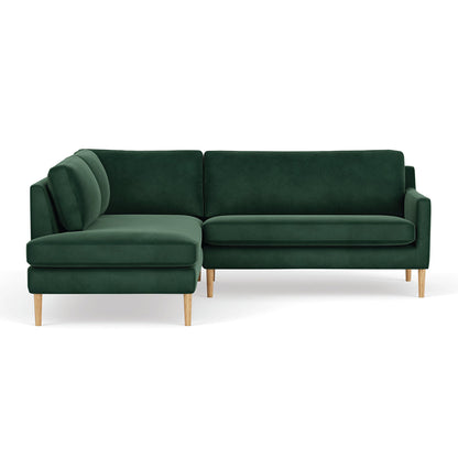 Astha Velvet Left Corner Sofa