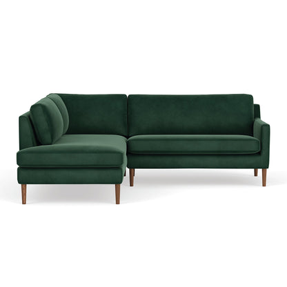 Astha Velvet Left Corner Sofa