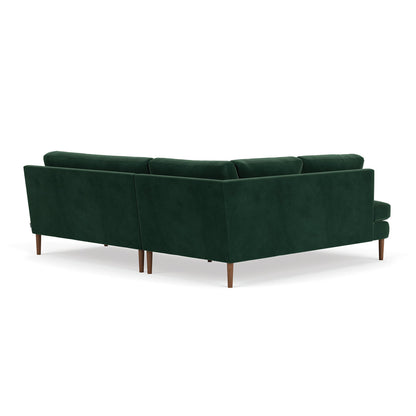 Astha Velvet Left Corner Sofa