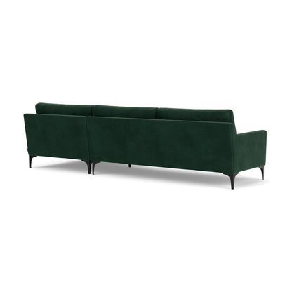 Astha Velvet Right Chaise Sofa