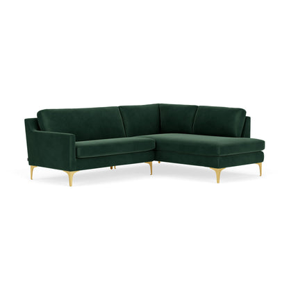 Astha Velvet Right Corner Sofa
