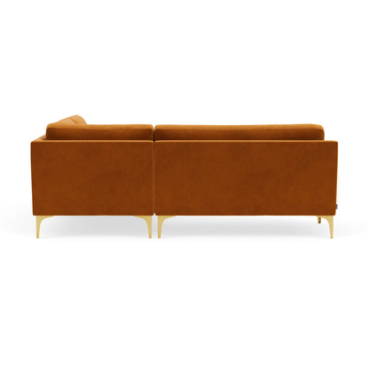 Astha Velvet Right Corner Sofa