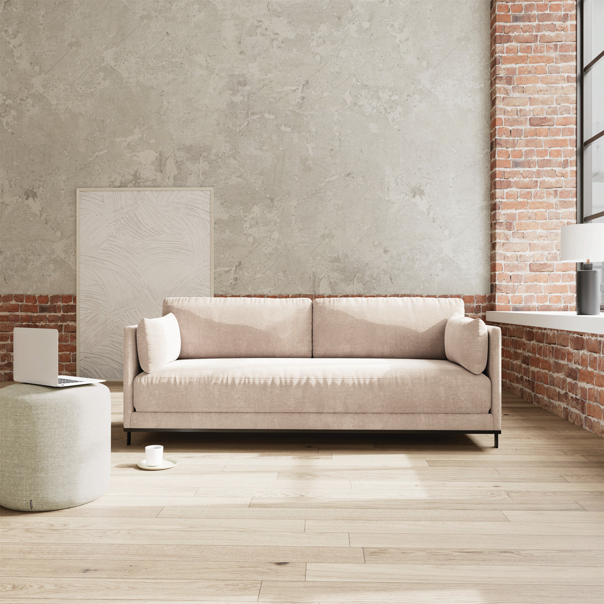 Chill Fabric 3 Seater Sofa Bed