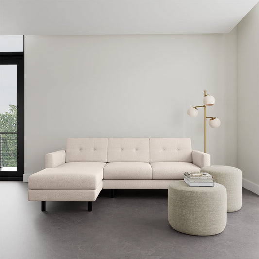 Conrad Boucle Left Chaise Sofa
