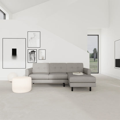 Conrad Boucle Right Chaise Sofa