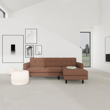 Conrad Boucle Right Chaise Sofa