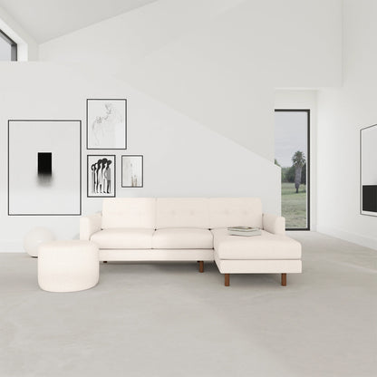 Conrad Boucle Right Chaise Sofa