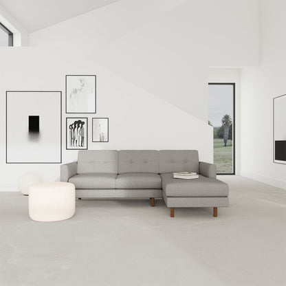 Conrad Boucle Right Chaise Sofa