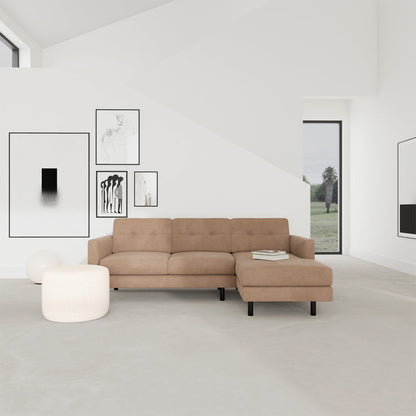 Conrad Fabric Right Chaise Sofa