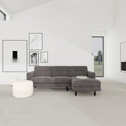 Conrad Fabric Right Chaise Sofa