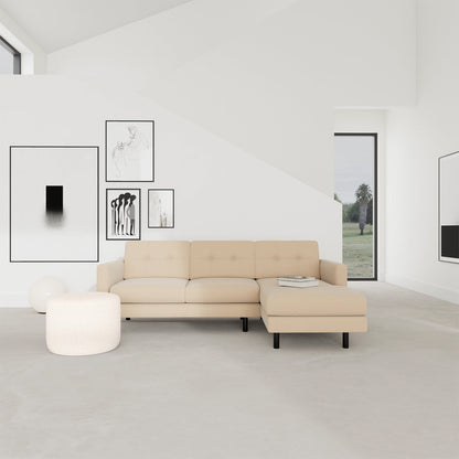 Conrad Fabric Right Chaise Sofa