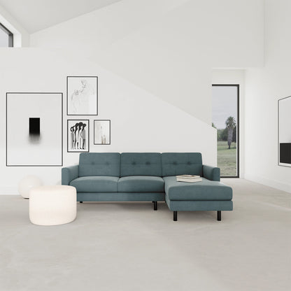 Conrad Fabric Right Chaise Sofa