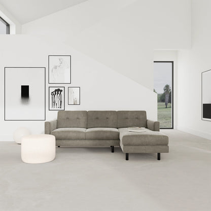 Conrad Fabric Right Chaise Sofa