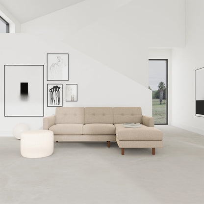 Conrad Fabric Right Chaise Sofa