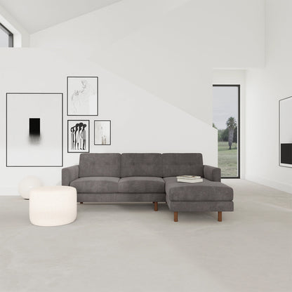 Conrad Fabric Right Chaise Sofa